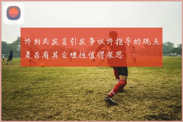 许利民发言引发争议许指导的观点是否有其合理性值得深思